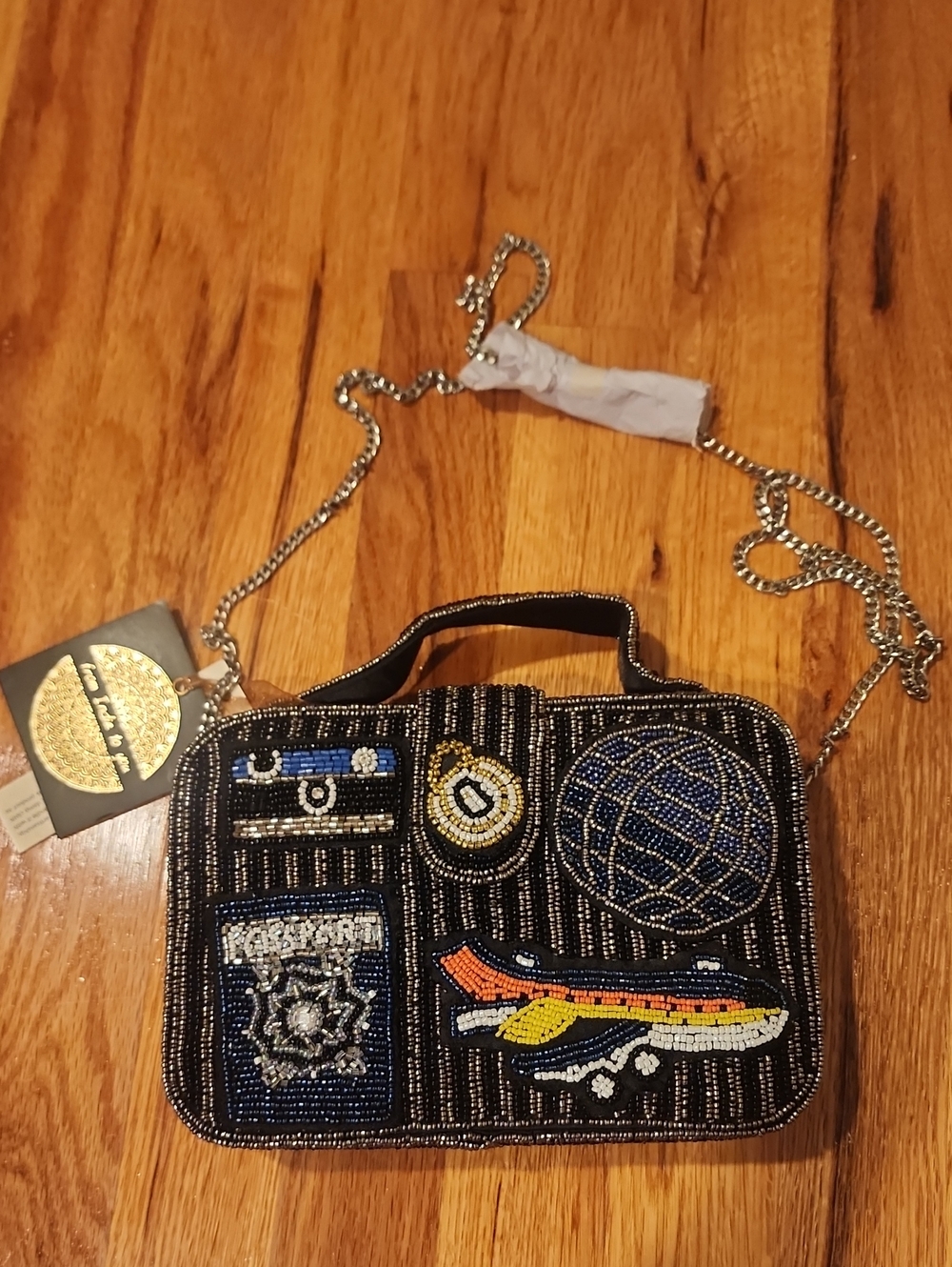 Beaded From India To You Crossbody Bag
